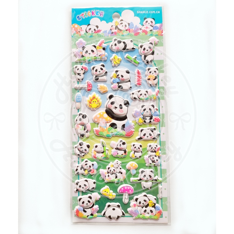 Jual stiker sticker timbul panda | Shopee Indonesia