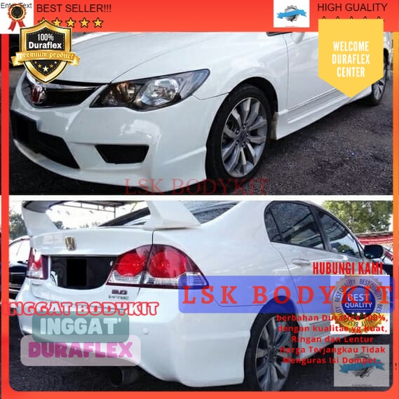 Jual Bodykit Honda Civic fd 2011 type r BODY KIT BODIKIT GRADE-A kuat ...