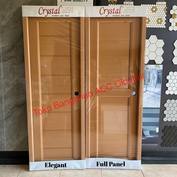 Pintu Kamar Mandi Pvc Coklat