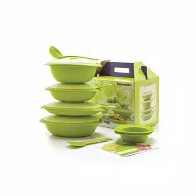 Jual Tupperware Green Blossom Collection | Shopee Indonesia