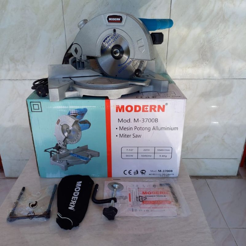 Jual Mesin Potong Aluminium Mitter Miter Saw Modern M 3700B 3700 B Shopee Indonesia