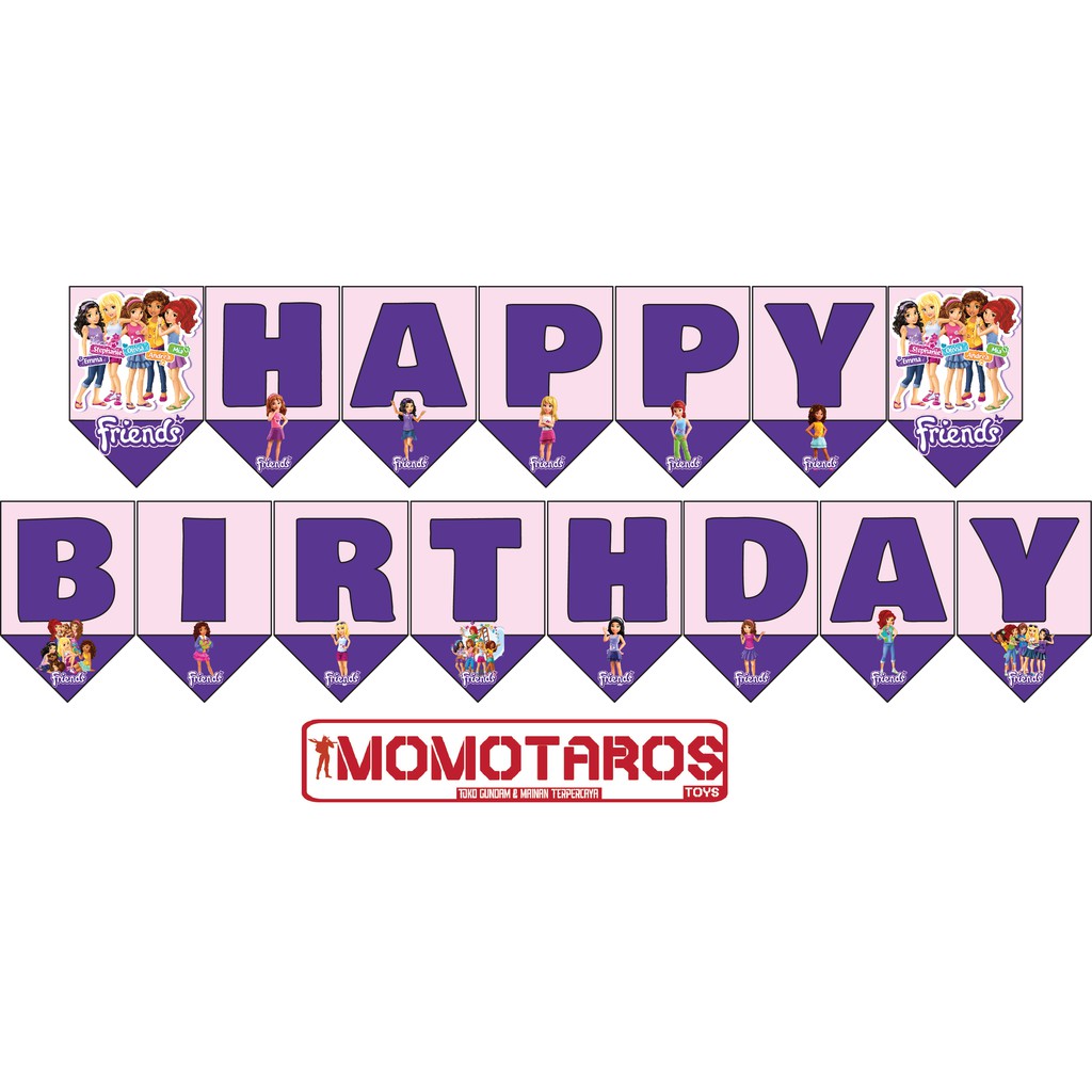 Lego friends birthday online banner