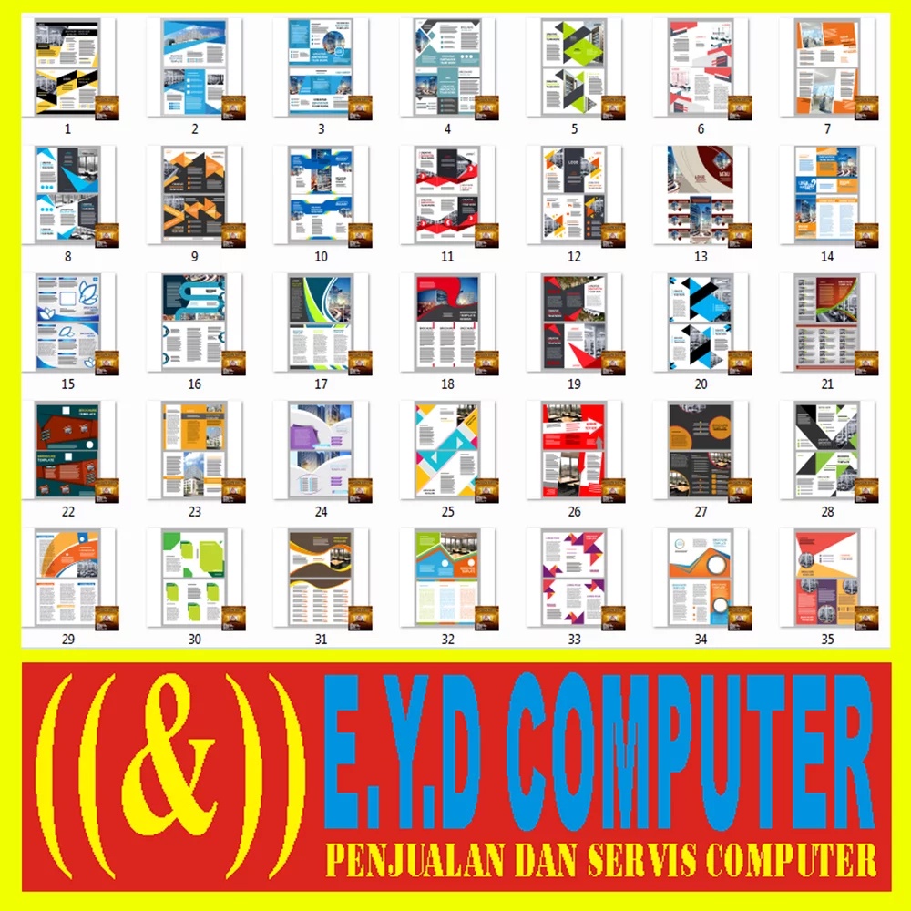 Jual PROMO DESAIN BROSUR TRIFOLD 3 LIPAT KOLEKSI TEMPLATE DESIGN GRAFIS ...