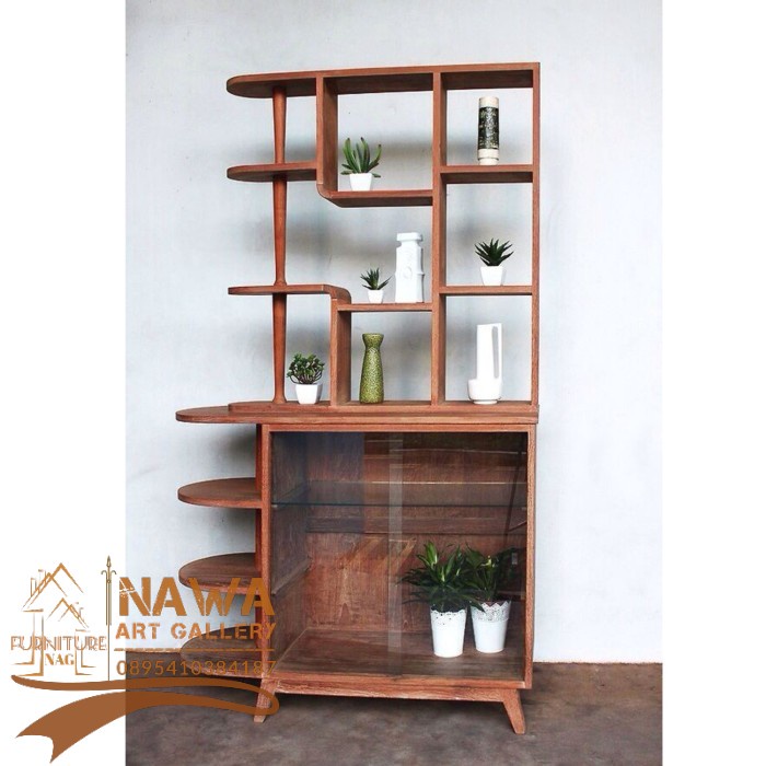 Jual Partisi kayu jati modern bufet kayu jati terbaru | Shopee Indonesia