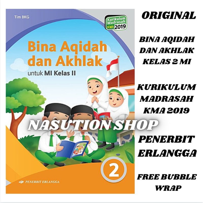 Jual Buku Bina Aqidah Dan Akhlak Kelas 1 2 3 4 5 6 Mi Kma 2019 Erlangga