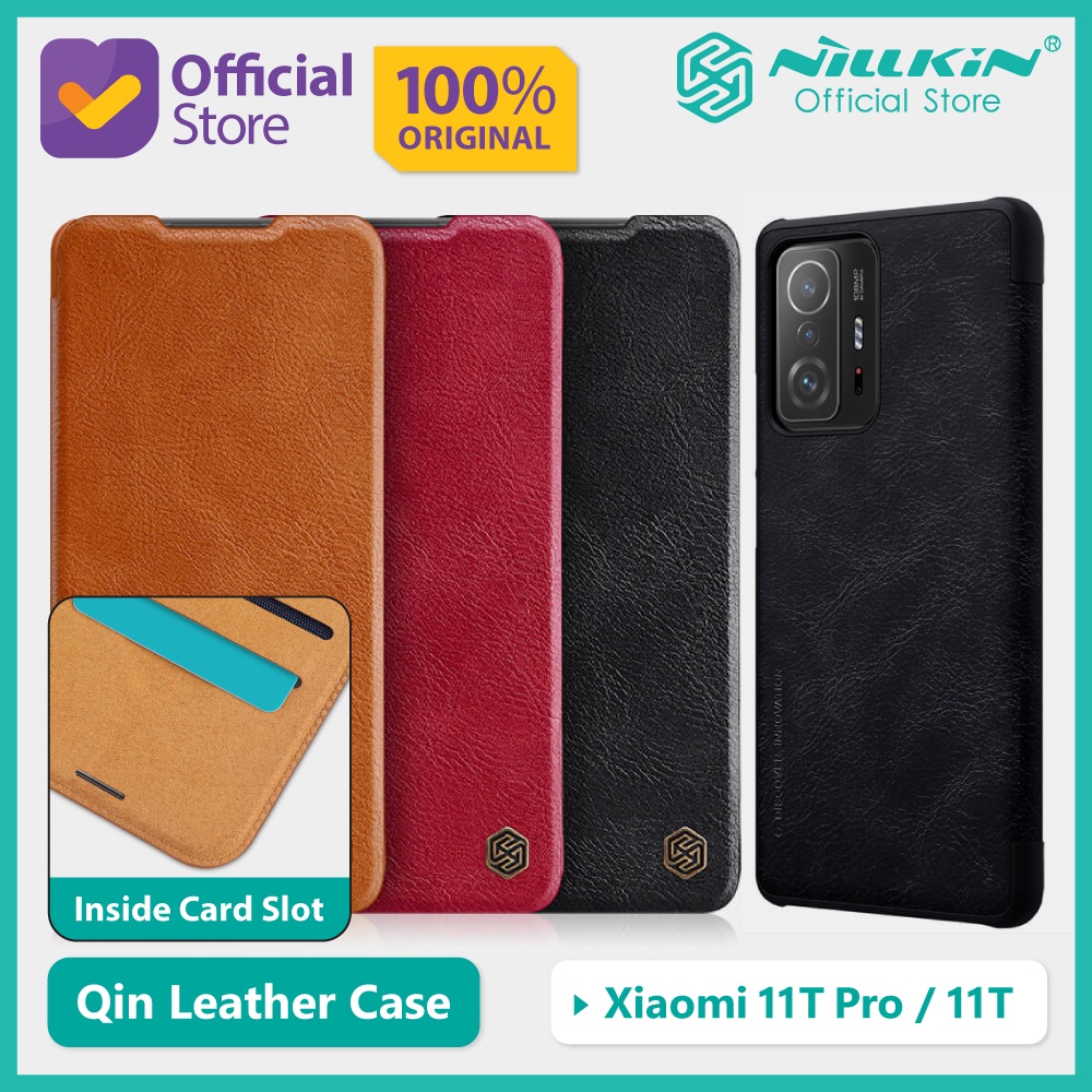 Jual Case Xiaomi 11T / 11T Pro Nillkin Qin Leather Flip Casing | Shopee ...