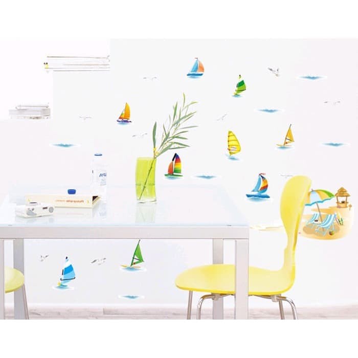 Jual Wall Sticker / Stiker Dekorasi Untuk Dinding (Kaca) : Liburan di ...