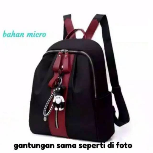 Jual Tas ransel micro yunie sleting besi bahan micro tebal tas ala ...