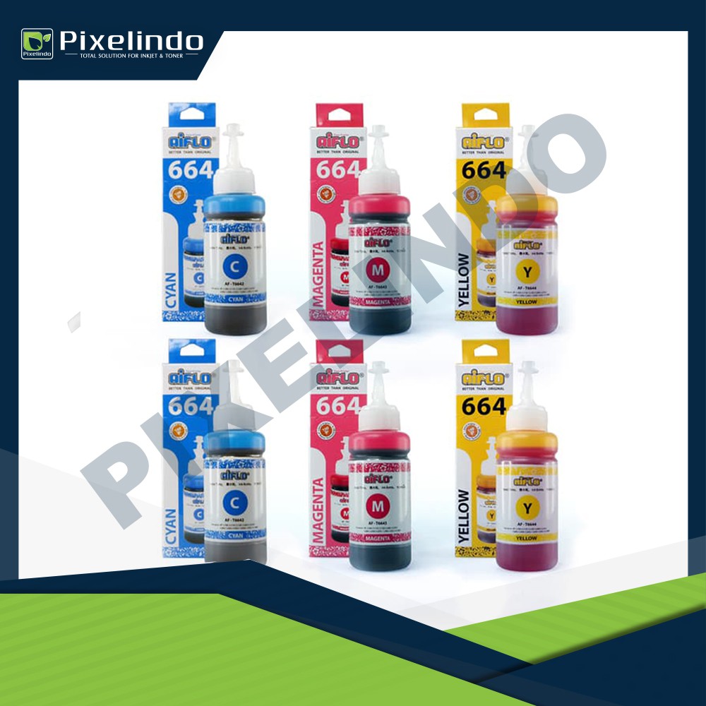 Jual Paket Tinta Aiflo 664 Spesial Color Untuk Printer Eps*n L200 L350 ...