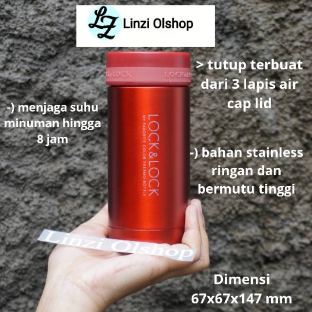 Jual Termos Mini Tumbler Tempat Minum Stenles Lock N Lock Hot Cool 200ml Shopee Indonesia 5389