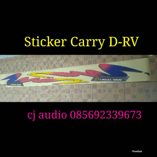 Jual Sticker stiker Mobil tulisan Suzuki Carry D-RV drv | Shopee Indonesia