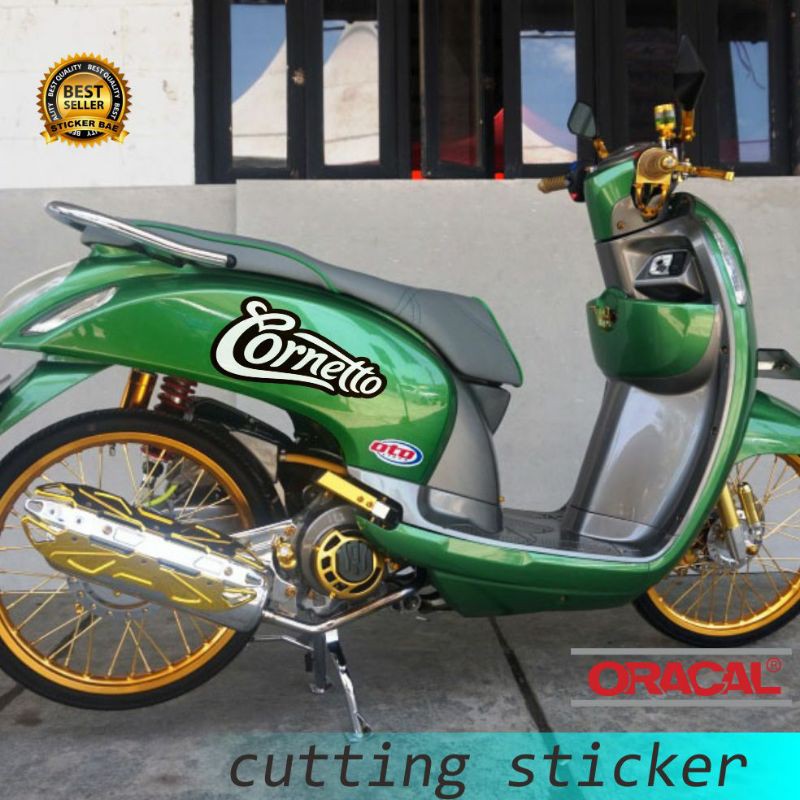 Jual stiker cornetto cutting sticker motor keren | Shopee Indonesia