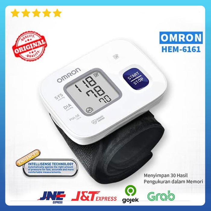 Jual Tensimeter Digital HEM-6161 OMRON - Tensimeter Pergelangan Tangan ...