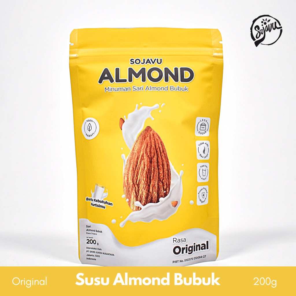 Jual Sojavu Susu Almond Bubuk / Almond Milk Powder (200g) | Shopee ...