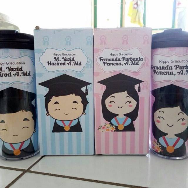 Jual Tumbler Custom Botol Minum Custom Kado Wisuda Hampers Shopee Indonesia