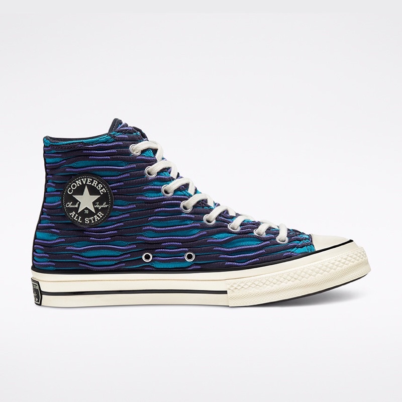 Jual Converse 70s Hi Vibrant Knit Ocean Depth Egret Black Original ...
