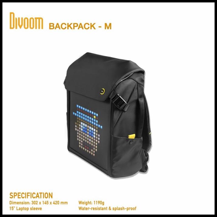 Pix Mini Divoom Pixoo Backpack - M / Tas Led