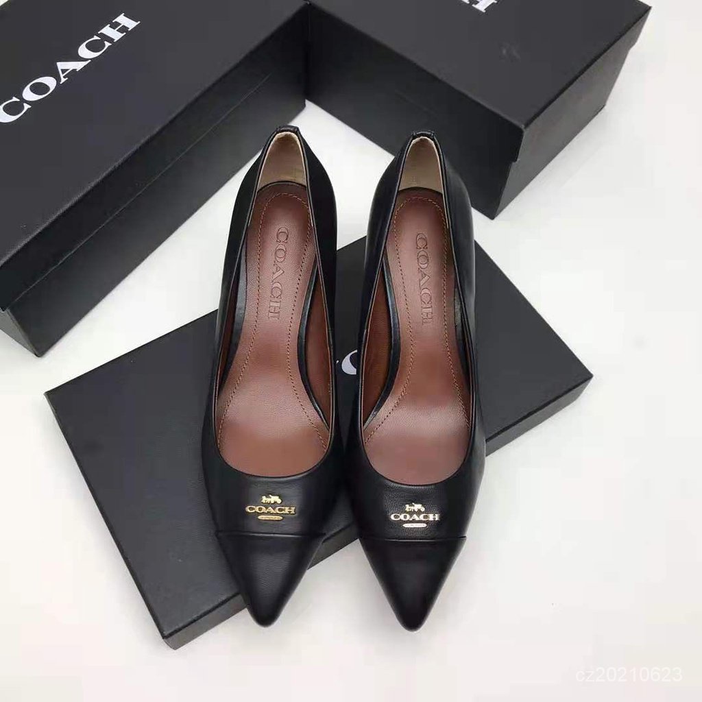 Coach patrice leather sales pump