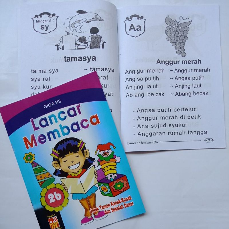 Jual Buku Anak TK SD Lancar Membaca 1a 1b 2a 2b - Belajar Menulis Huruf ...