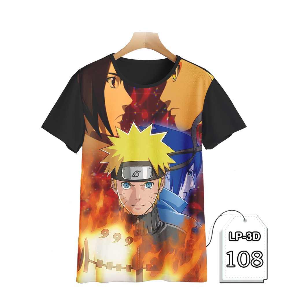 Jual Kaos Anak Naruto Uzumaki Baju Anime Anak #LP3D-108 | Shopee Indonesia