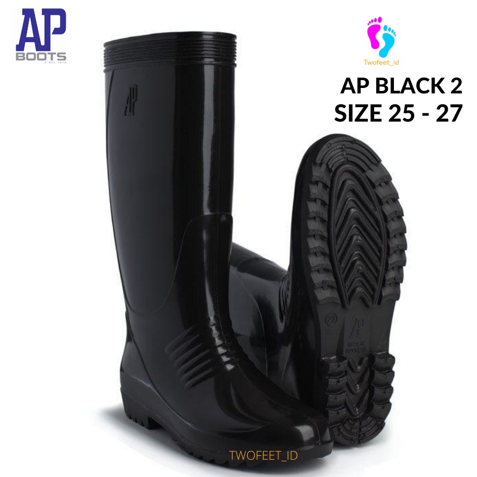 Jual Sepatu Boots Panjang Hitam Ap Boots Hitam Tinggi Ap Black Hitam Tinggi Sepatu Boots