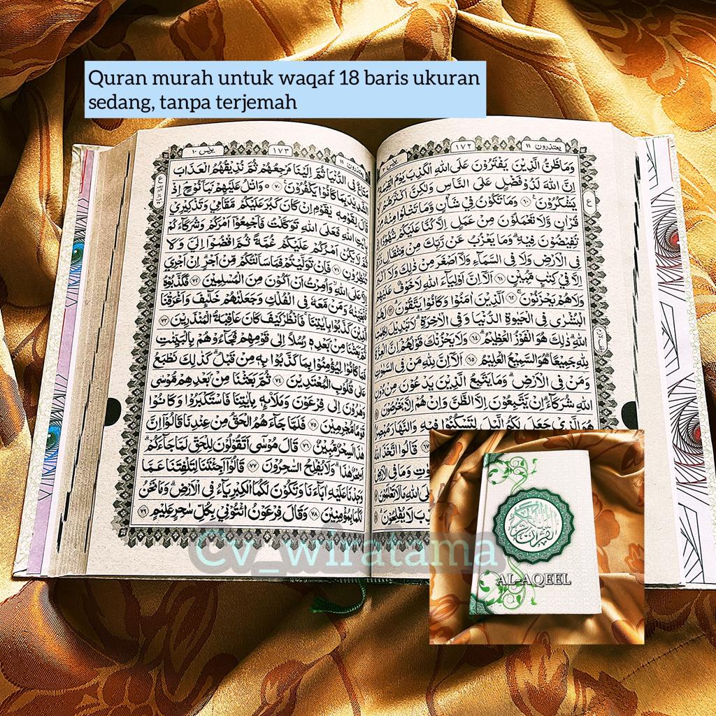 Jual Alquran 18 Baris Murah Untuk Wakaf,Banyak Fitur Tanpa Terjemah ...