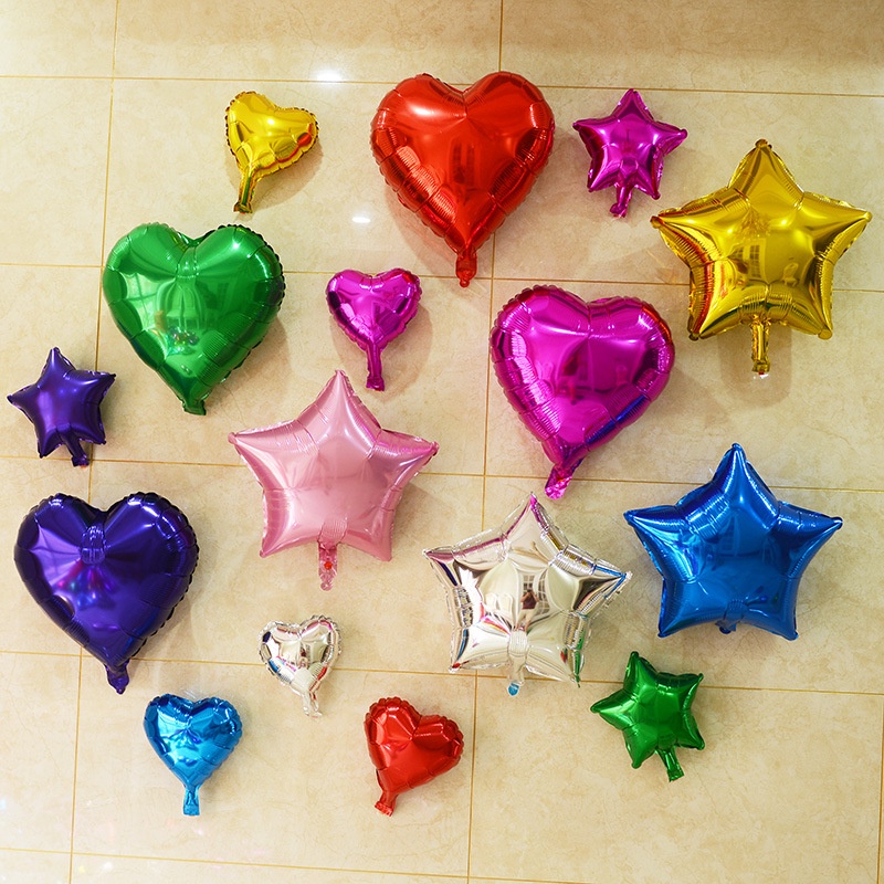 Jual Balon Foil Bintang 18inch, Balon Foil Love 18inch, Balon Foil