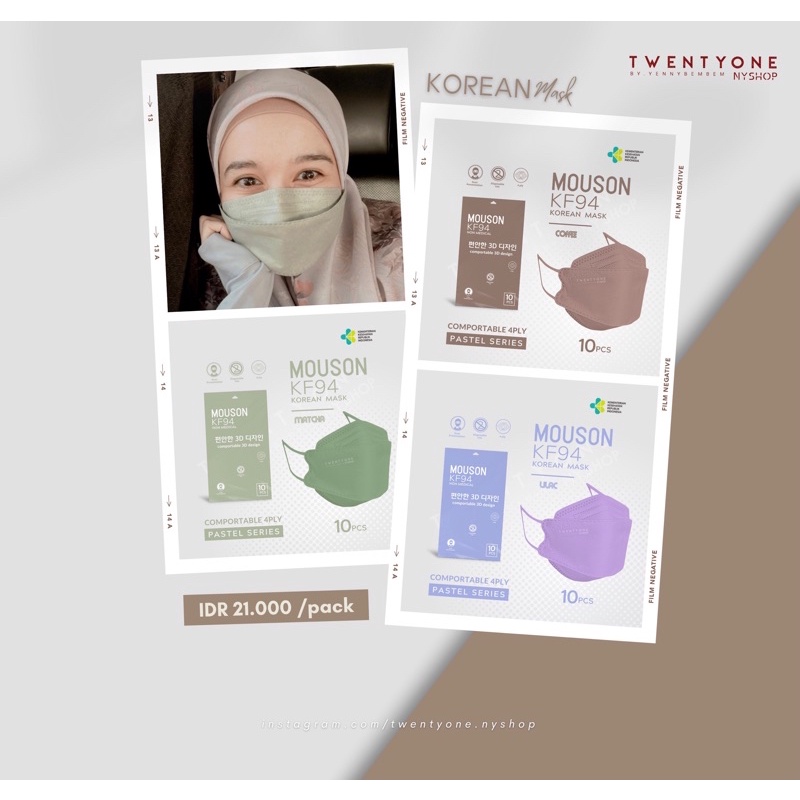 Jual Korean Mask KF94 // Original Mouson // Universal (bisa dipakai