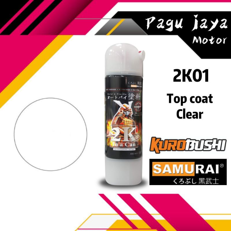 Jual Samurai Paint Top Coat Clear K Ml Cat Semprot Pilox Pilok Spray Samuraipaint Shopee