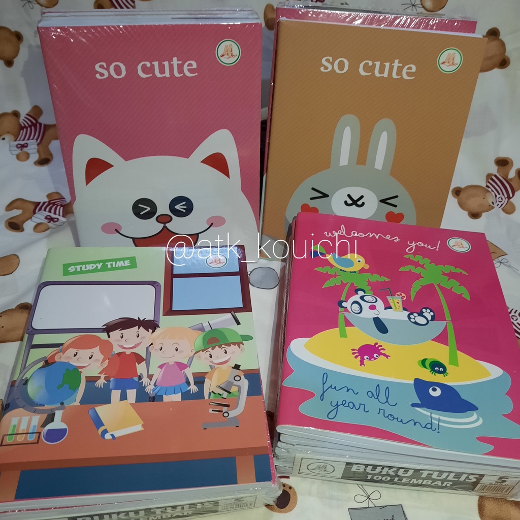 Jual [ GROSIR ] BUKU TULIS BERGARIS MEREK AA ISI 100 LEMBAR | BUKU