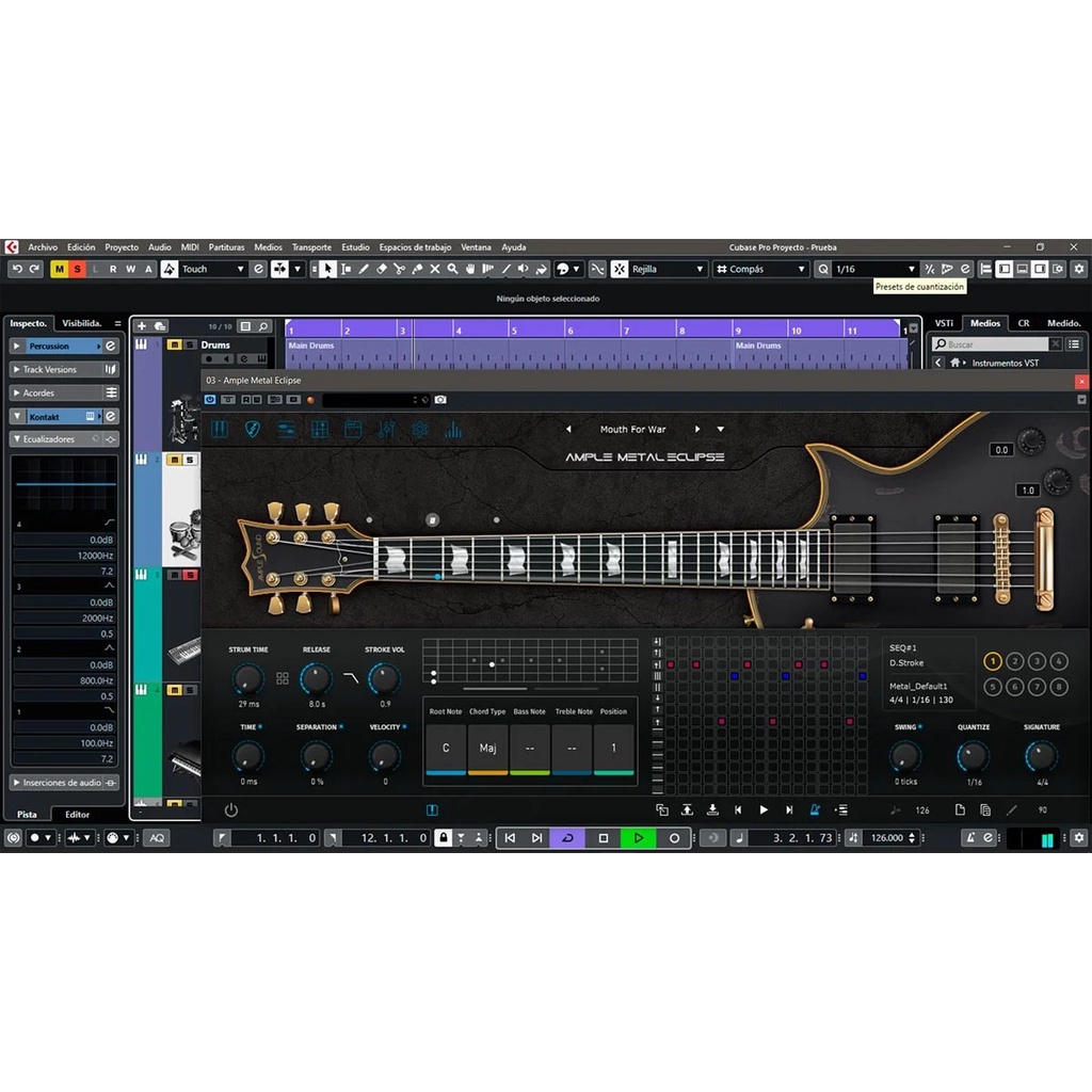 Jual Ample Metal Eclipse v3 VSTI Plugin ESP Eclipse I Guitar sound to ...