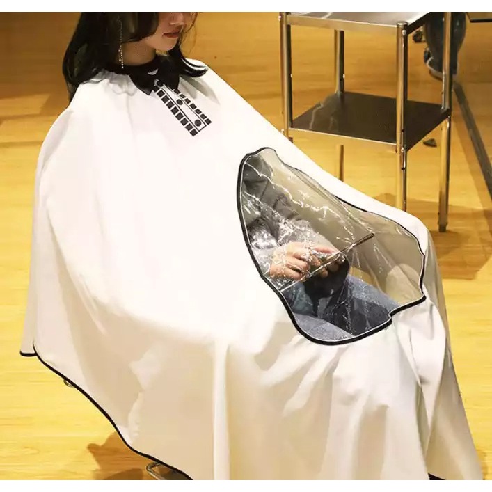 Jual Barber Cape Kain Pangkas Rambut Transparan Tengah | Shopee Indonesia