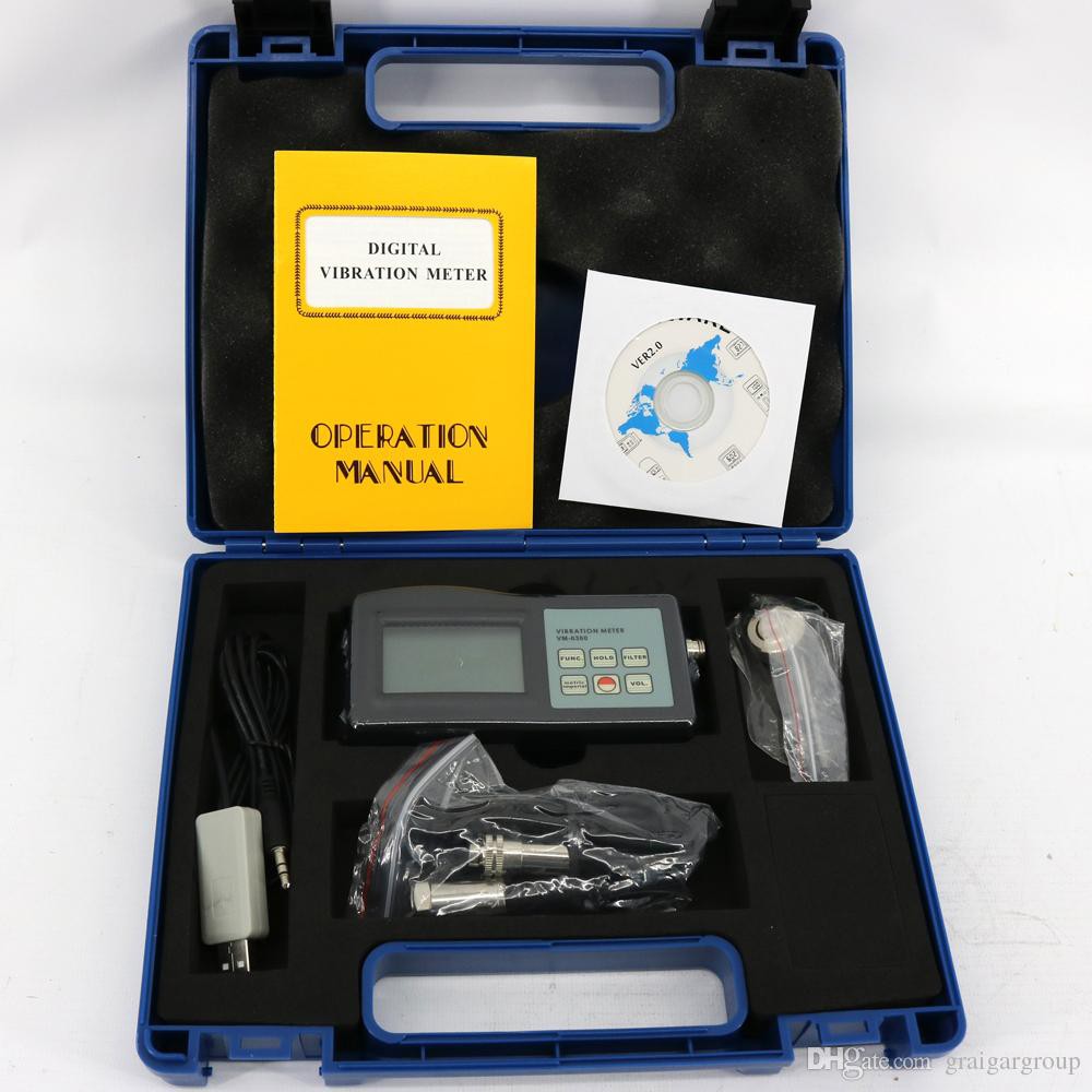 Jual Vibration Meter Landtek VM6360 + Software RS232 Cable VM-6360 USB ...