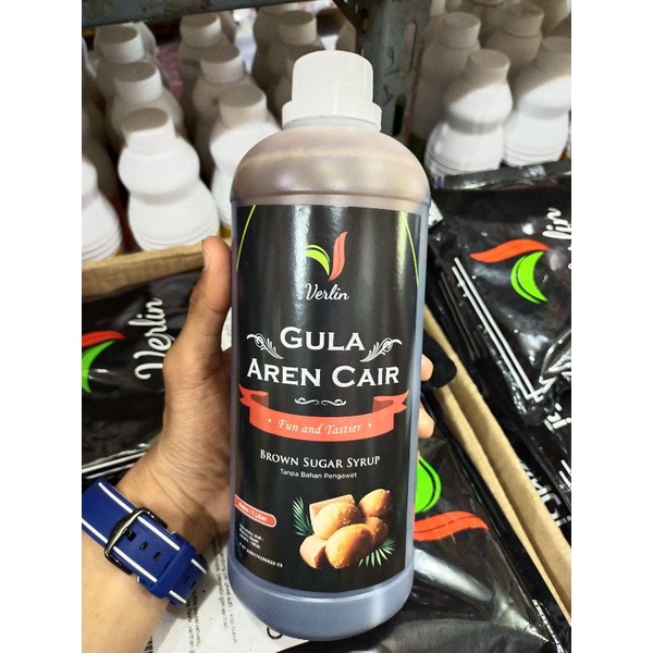 Jual Verlin Gula Aren Cair 1 Liter / Brown sugar syrup | Shopee Indonesia