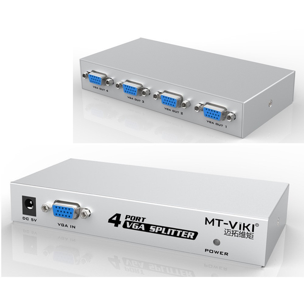 Jual VGA SPLITTER PLUS ADAPTOR 1 TO 4 NYK 4 PORT 1-4 | Shopee Indonesia