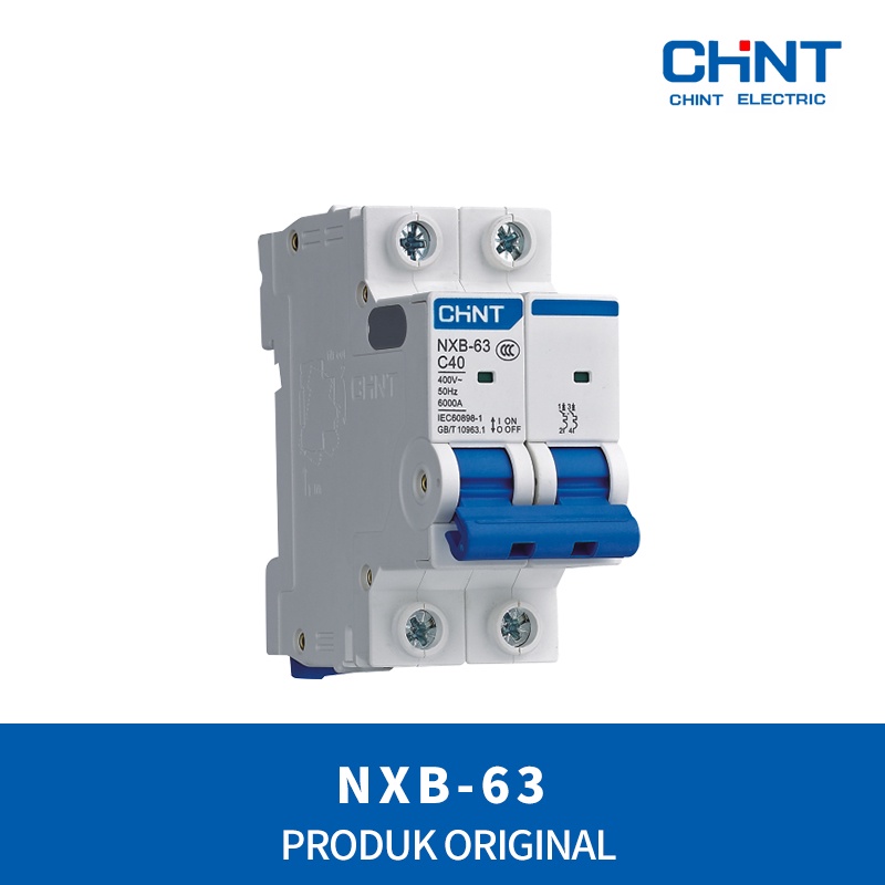 Jual MCB Chint NXB-63 2P 3P 4P 6kA (1A 2A 4A 6A 10A 16A 20A 25A 32A 40A ...