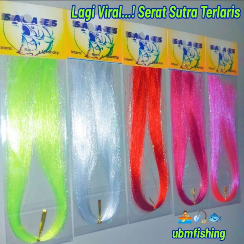 Jual 1ikat Serat Sutra Assist Hook Serat Kain Umpan Benang Sutra