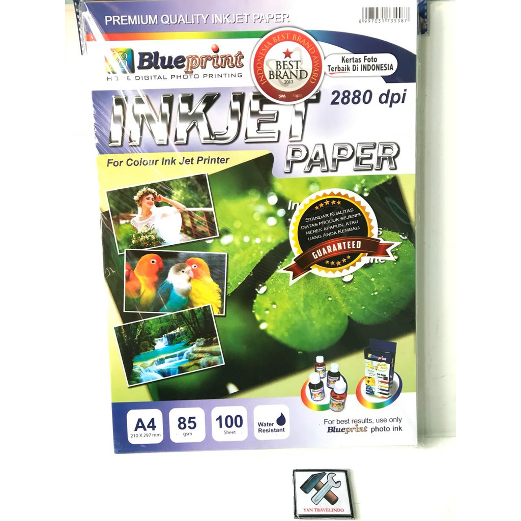 Jual KERTAS INKJET PAPER 85 GSM A4 ISI 100 LEMBAR PALING PUTIH TIPIS ...