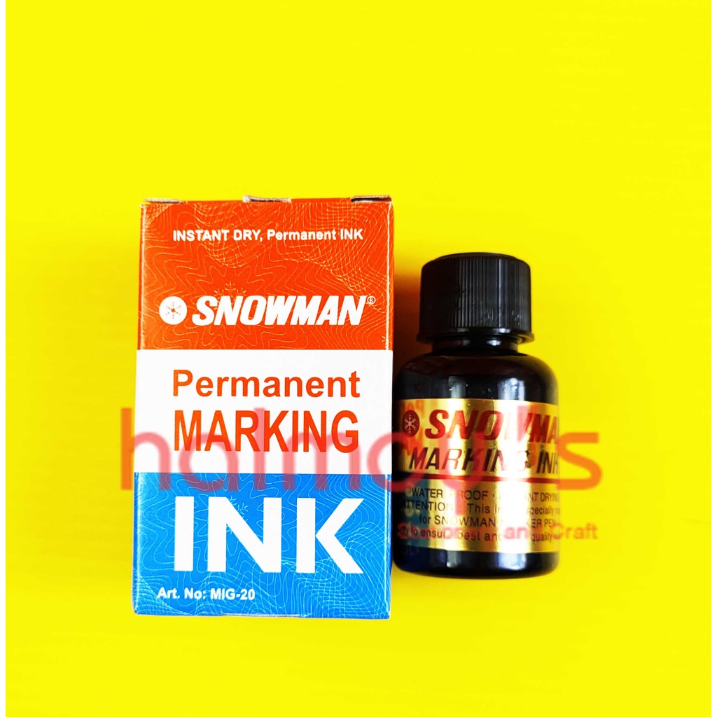 Jual Refill Tinta Spidol Snowman Permanent Marker Hitam Shopee Indonesia 0289