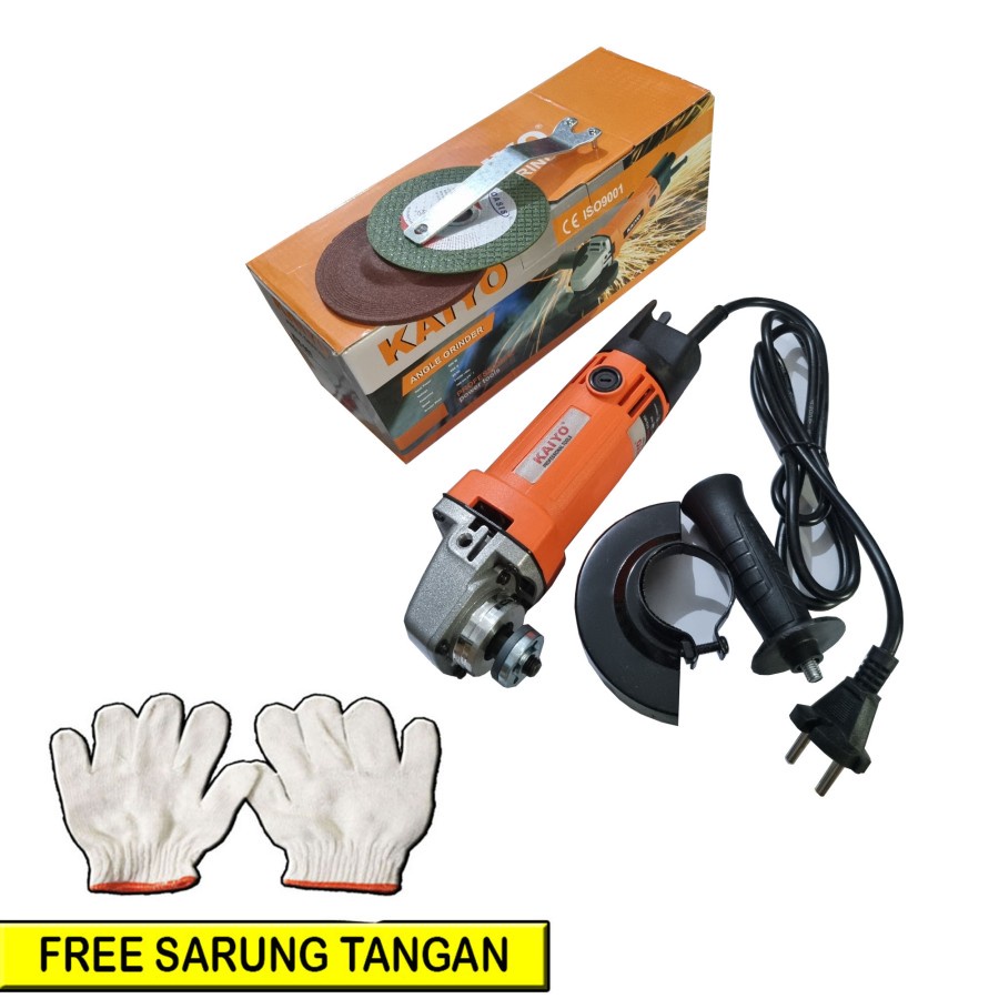 Jual Mesin Gerinda Listrik Gerinda Tangan 400W Kaiyo Angle Grinder 4 ...