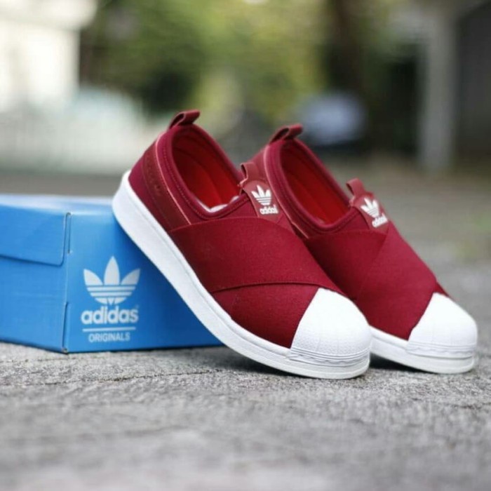 Adidas superstar shop slip on murah