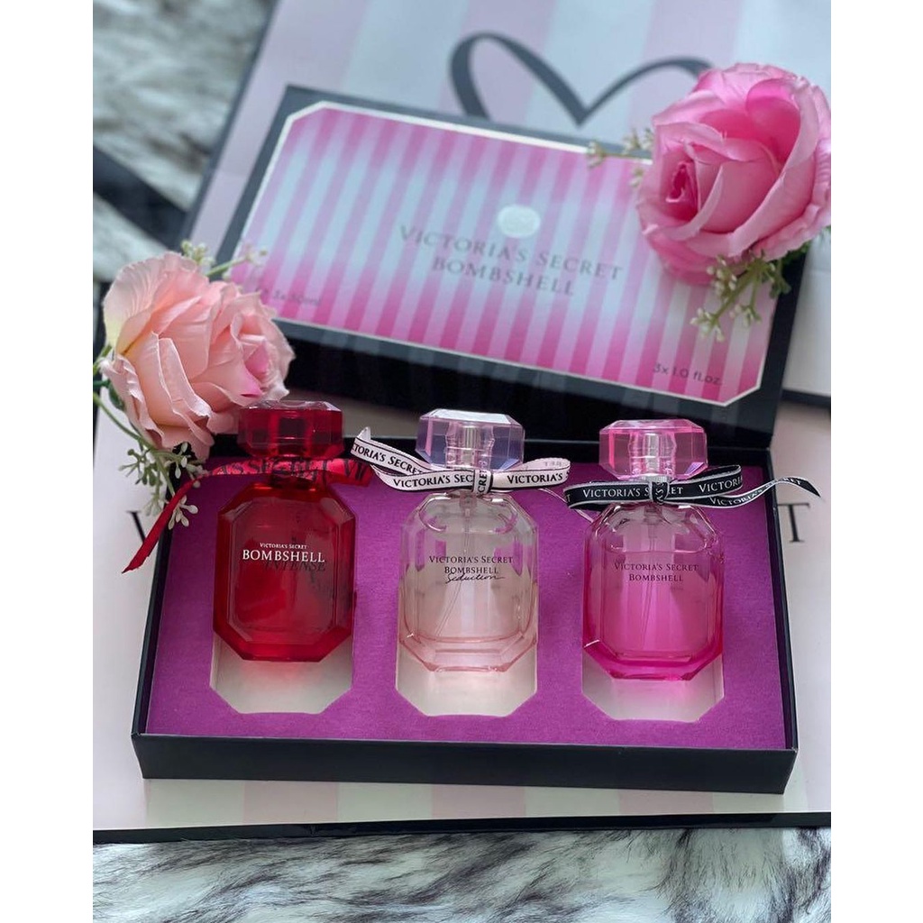 Jual PROMO - PARFUM LV GIFT SET MINIATURE 30mL - LV ROSE \ LE JOUR \ CENTRE  MOI \ APOGE