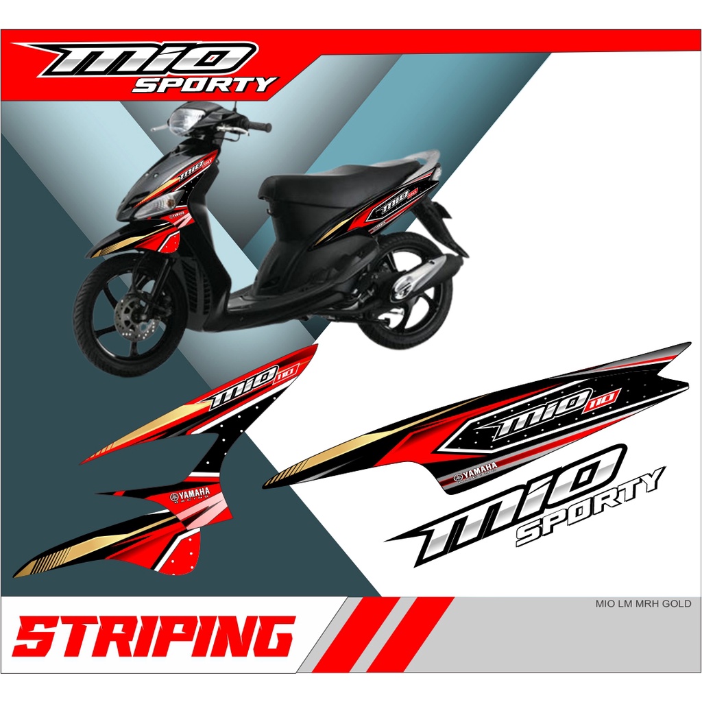 Jual STICKER STRIPING VARIASI MIO SPORTY LAMA RACING SANGAT COCOK UNTUK ...