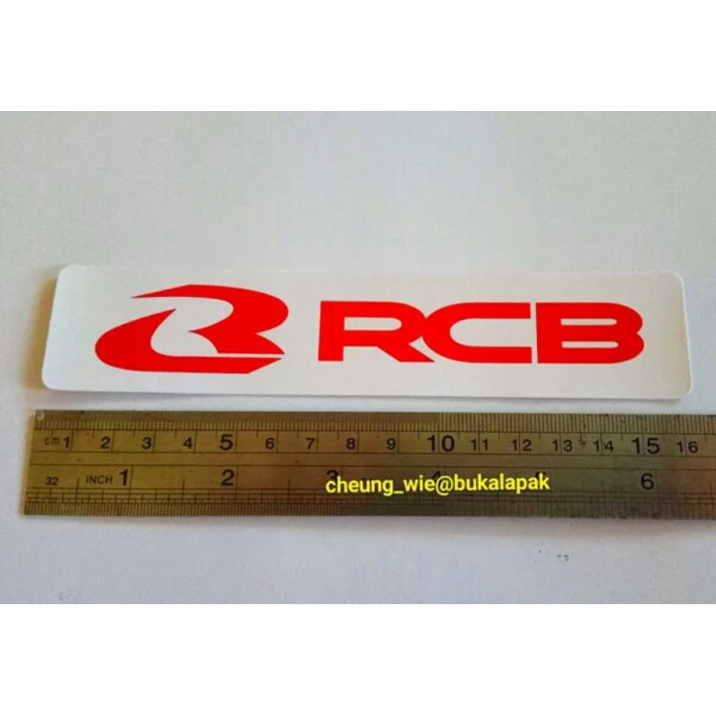 Jual stiker Sticker original asli RCB racing boy putih 16cm harga ...