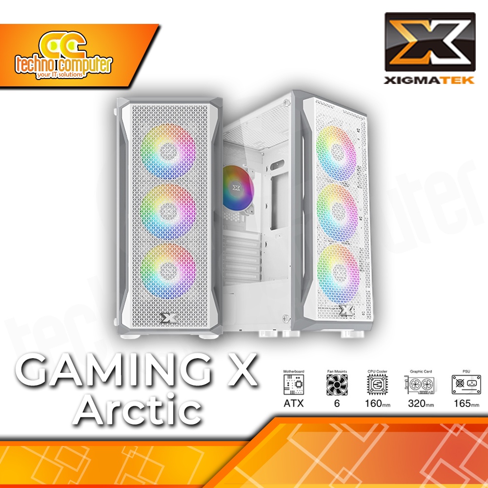 Jual CASING XIGMATEK GAMING X Arctic/White ATX Case Tempered Glass