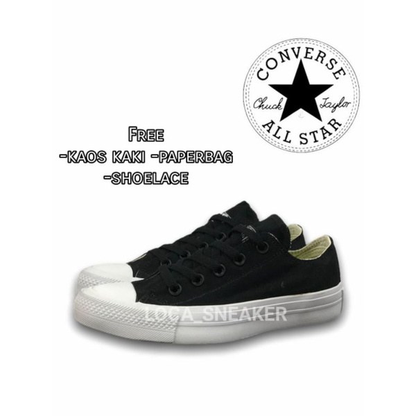 Jual Sepatu CONVERSE all star x Chuck Taylor 2 black white low Shopee Indonesia