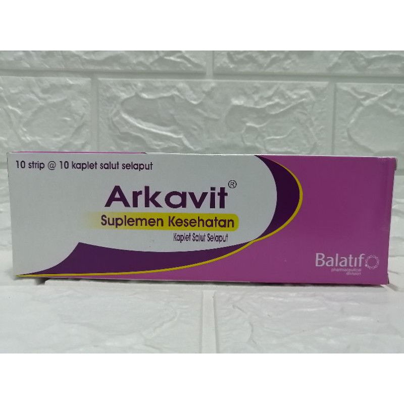 Jual ARKAVIT-C MULTIVITAMIN /ARKAVIT BIASA (ISI 100 Tablet) | Shopee ...