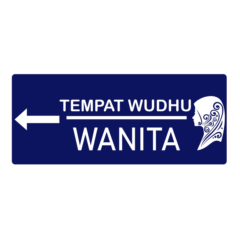 Jual Stiker Arah Petunjuk Tempat Wudhu Kiri Kanan Ukuran X Cm Shopee Indonesia