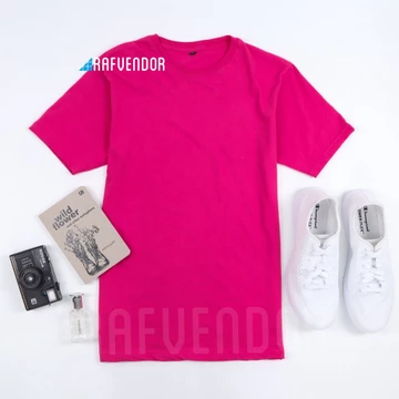 Kaos Polos Premium Cotton Combed 30S Reaktif Pria Wanita S D Xxl Xxxl Bisa Utk Sablon Dtg
