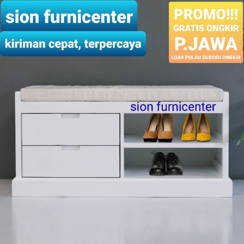 Jual BENCH KAYU / RAK SEPATU / BENCH LACI / STORAGE BOX / BANGKU ...